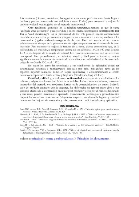 COLGADO DE LA RES Y TERNEZA DE LA CARNE - IPCVA