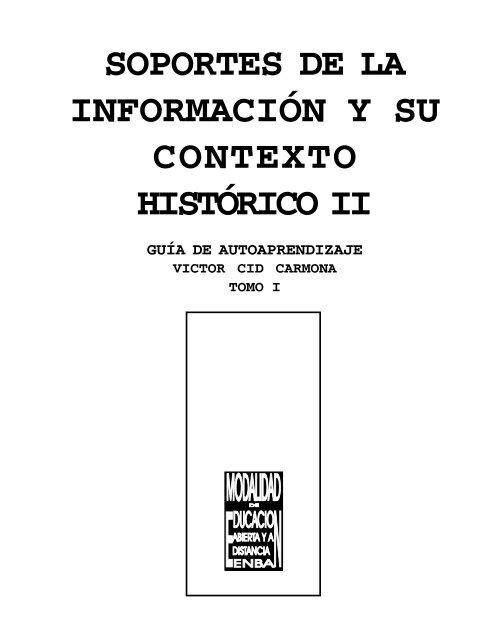 soportes - Nacional de Biblioteconomía y ...
