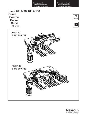 Kurve KE 2/90, KE 2/180 Curve Courbe Curva ... - Bosch Rexroth