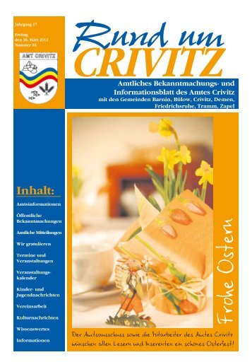 âRund um Crivitzâ (Heft 04/12) - Amt Crivitz