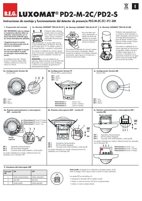LUXOMAT® PD2-M-2C/PD2-S - B.E.G.