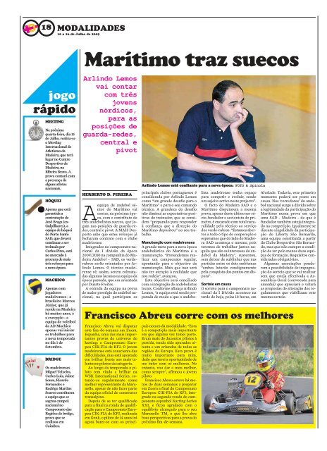 Mais Desporto - Diário de Notícias da Madeira