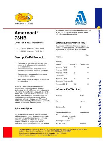 Amercoat® 78HB - Pintuco