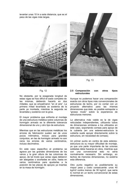 proyecto, fabricación y montaje de estereo-estructuras - Facultad de ...