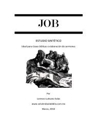 Estudio sintético del libro de Job. - Volviendo a la Biblia