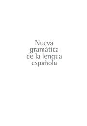 Dosier de la Nueva gramática - Real Academia Española