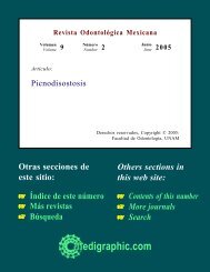 Revista Odontológica Mexicana - edigraphic.com