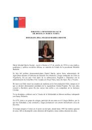 Biografia Dra Soledad Barria - Biblioteca Ministerio de Salud