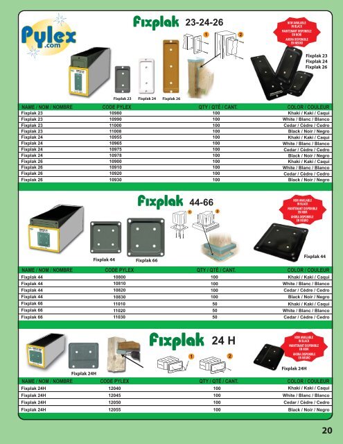 products catalog catalogue des produits catálogo de ... - Pylex