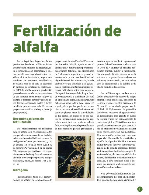 Nº 22 - Marzo 2012 - Fertilizar