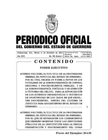 Consultar Archivo Completo - Periódico Oficial - Estado de Guerrero