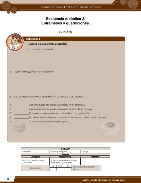 Elabora y Presenta Alimentos y Bebidas