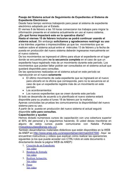 Comunicación para primeros dias - expediente electrónico (1) - Anep