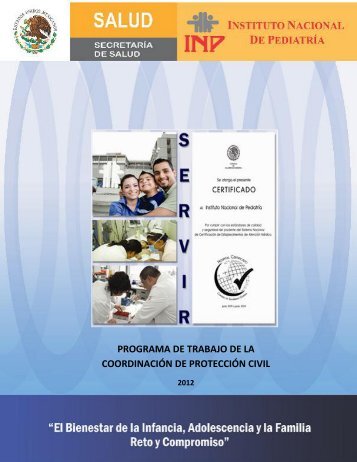 Programa de Trabajo de Protección Civil - Instituto Nacional de ...