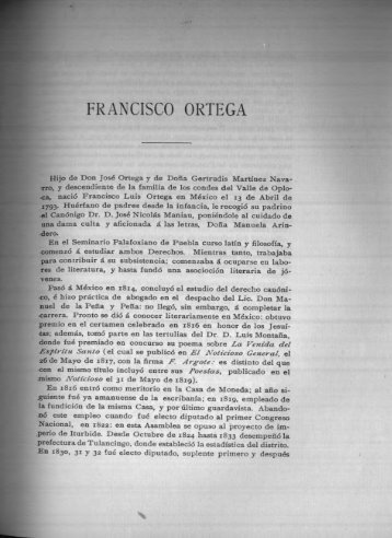 •.. FRANCISCO ORTEGA - Bicentenario