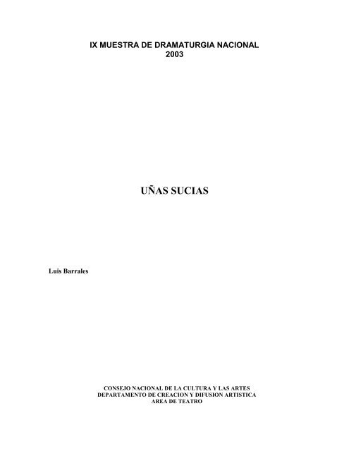 Descargar (PDF) - XV Muestra de Dramaturgia Nacional