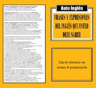 Frases y expresiones del Inglés que usted debe saber - Auto Inglés