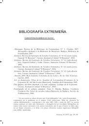 BIBLIOGRAFÍA EXTREMEÑA - Archivo y biblioteca de la Diputación ...