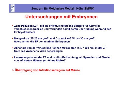 Zentrum für Molekulare Medizin Köln (ZMMK)