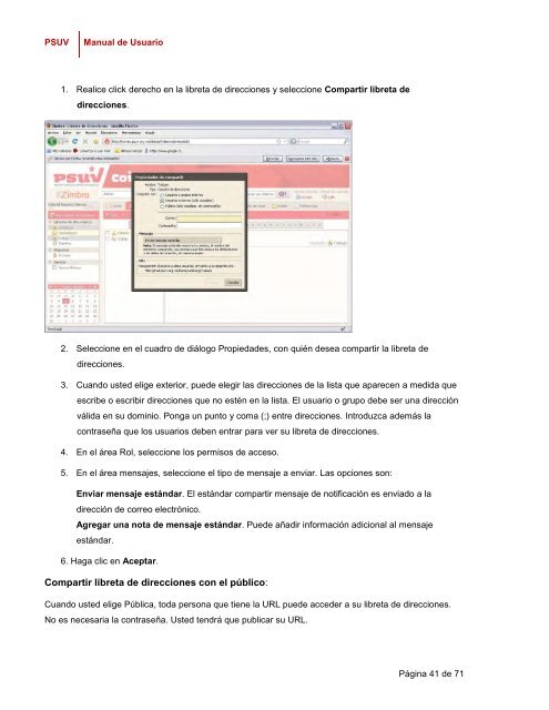 Sistema de Colaboración: Correo Electrónico - Desarrollo - Psuv