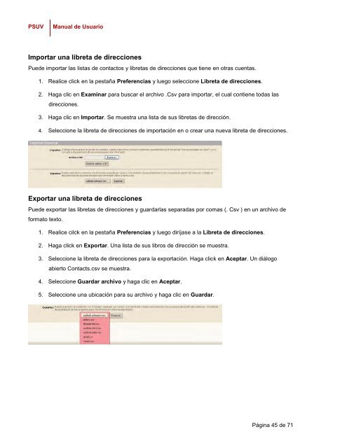 Sistema de Colaboración: Correo Electrónico - Desarrollo - Psuv