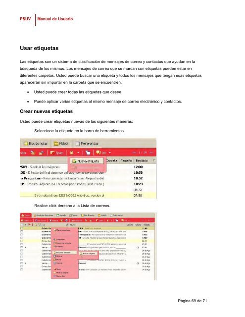 Sistema de Colaboración: Correo Electrónico - Desarrollo - Psuv