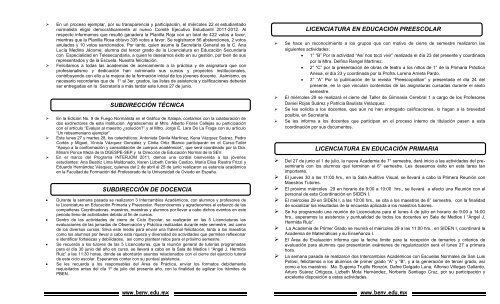 Boletin Normalista No. 23/2011 - Benemérita Escuela Normal ...