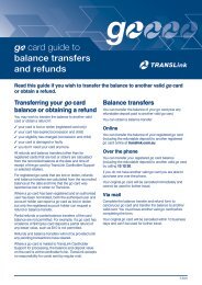 go card guide to balance transfers and refunds (PDF ... - TransLink