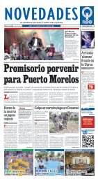 Promisorio porvenir para Puerto Morelos - Novedades de Quintana ...