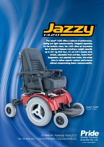 Jazzy® 1420 The Jazzy® 1420 offers a balance of performance ...