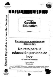desempeño docente- gestion educativa - fondo perú españa