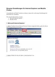 Browser Einstellungen für Internet Explorer und Mozilla Firefox