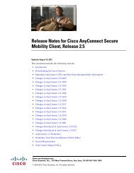 Release Notes for Cisco AnyConnect Secure Mobility Client ...