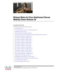 Release Notes for Cisco AnyConnect Secure Mobility Client ...