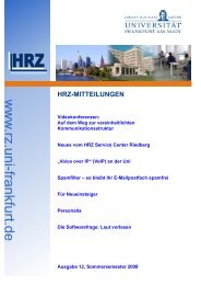 www .rz.uni-frankfurt.de - Hochschulrechenzentrum - Goethe ...