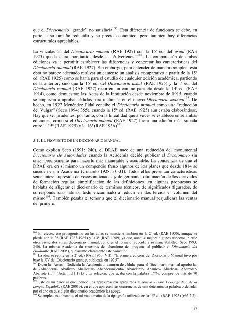 1925-1927: del Diccionario Usual y del Diccionario - Departamento ...