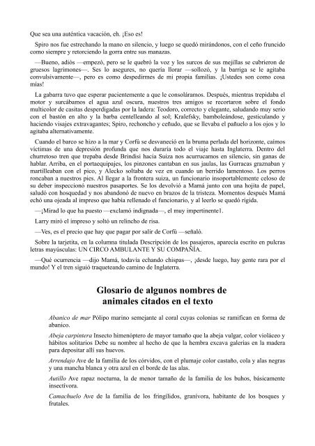 Mi familia y otros animales (PDF) - Trebol-A