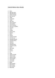 Listado de Maderas nativas relevadas - Inti