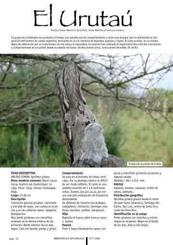 Urutaú - Revista Ecociencia & Naturaleza