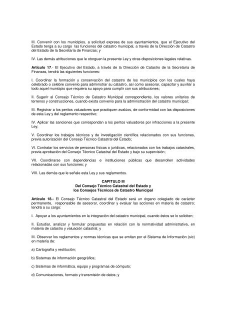 Ley de Catastro Municipal del Estado de Jalisco - Gobierno del ...