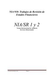 TRABAJOS PARA REVISAR ESTADOS FINANCIEROS