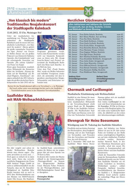 Amtsblatt Nummer 2012/21 - Saalfeld