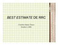 Best Estimate de Riesgos en Curso