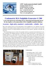 Coulometric H2s-/Sulphide-Generator G 200 A new microprocessor