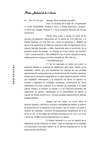 Poder Judicial de la Nación Poder Judicial de la Nación - Cámara ...