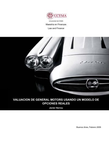 valuacion de general motors usando un modelo de opciones reales