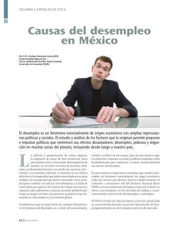 Causas del desempleo en México - Colegio de Contadores ...