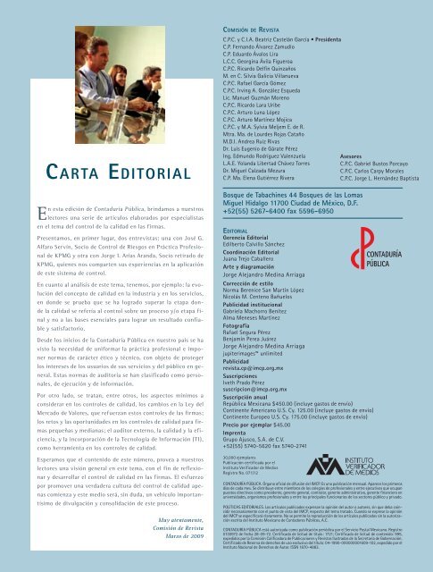 Revista Contaduría Pública - Colegio de Contadores Públicos de ...