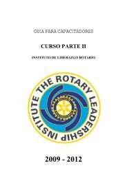 guia para capacitadores curso parte ii - Rotary Leadership Institute