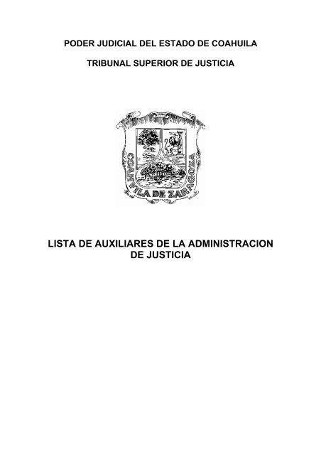 lista de auxiliares de la administracion de justicia - Poder Judicial ...